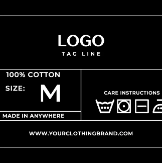 100 Custom Neck Labels